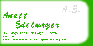 anett edelmayer business card